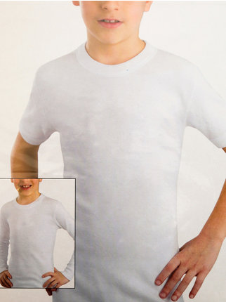 T-shirt intima da bambino in caldo cotone