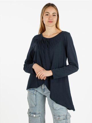 T-shirt long femme en coton