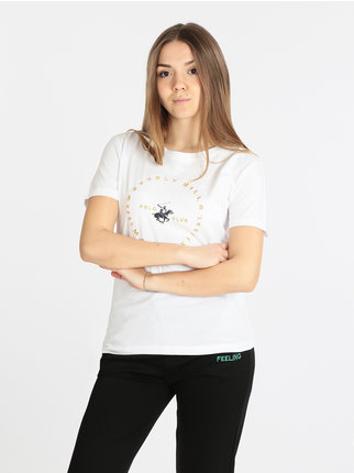 T-shirt manica corta donna con logo