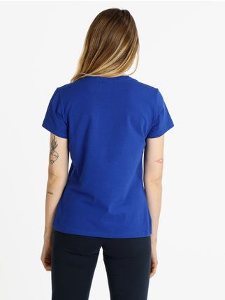 T-shirt manica corta donna monocolore