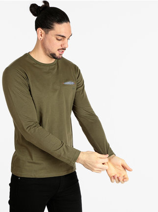 T-shirt manica lunga uomo con taschino