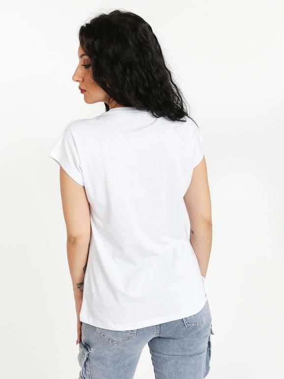 T-Shirt mit Rundhalsausschnitt und Design