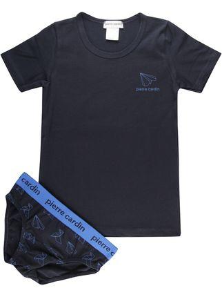 T-shirt sous-vêtement + slip  sous-vêtement bébé coordonné