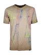 T-shirt uomo manica corta con macchie di vernice