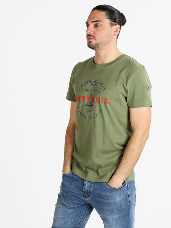 T-shirt uomo manica corta con stampa