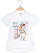 T-shirt with drawings + shorts 2-piece cotton suit