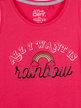 Tank top with lettering and glitter print