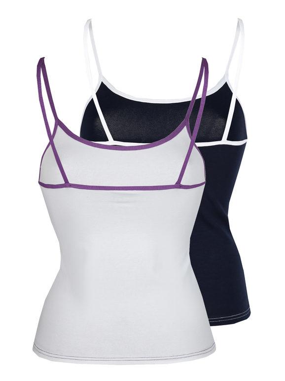 tank top with shoulder straps  2 pieces pack