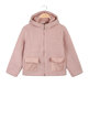 Teddy bear jacket for girls with hood and zip