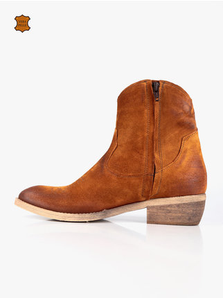 Texan ankle boots in suede