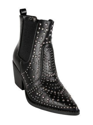 Texan ankle boots with studs