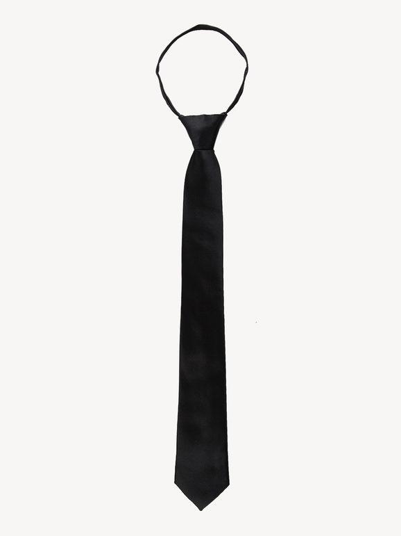 Tie with adjustable zipper