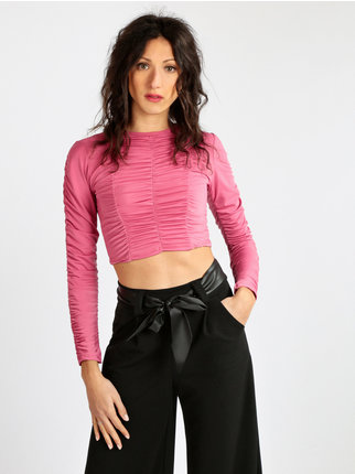 Top stretch manches longues femme