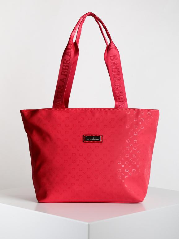 Tote bag with fabric handles