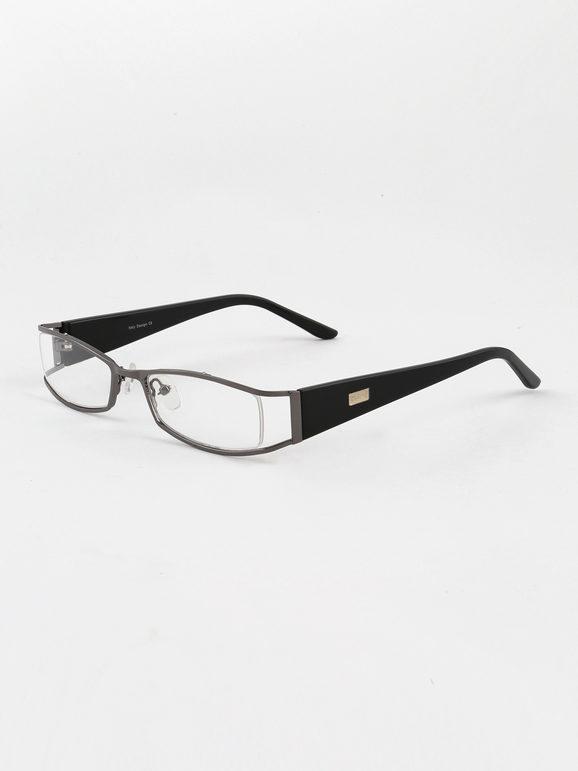 Transparent rectangular glasses