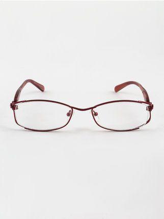 Transparente ovale Brille