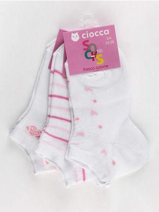 Trio short socks for girls