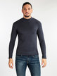 Turtleneck in warm cotton with long sleeves