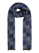 Two-tone checked men's scarf