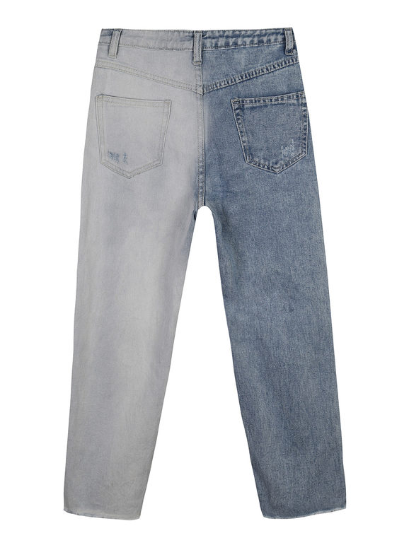 Two-tone jeans for girls