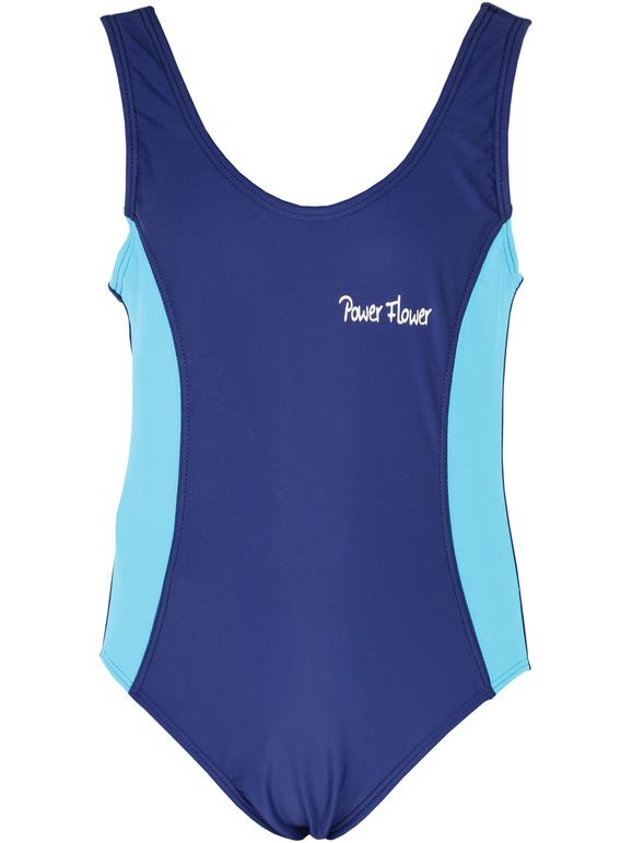 Two-tone one-piece swimsuit
