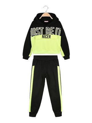 Two-tone sports suit for girls 2 pieces