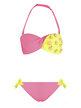 Two-tone two-piece girl's swimsuit