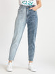 Two-tone women's slouchy jeans