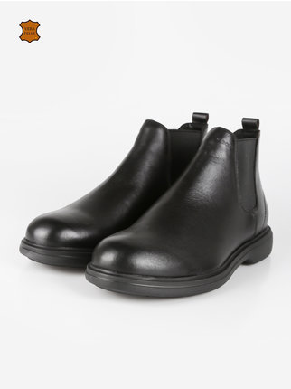 U OTTAVIO C  Men's leather chelsea boots