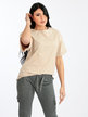 Übergroßes Damen-T-Shirt aus Baumwolle