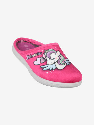 Unicorn girl slippers