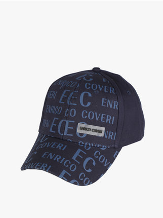 Unisex cap in cotton with writing