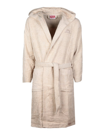 Unisex terry bathrobe with hood