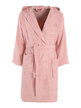 Unisex terry bathrobe with hood
