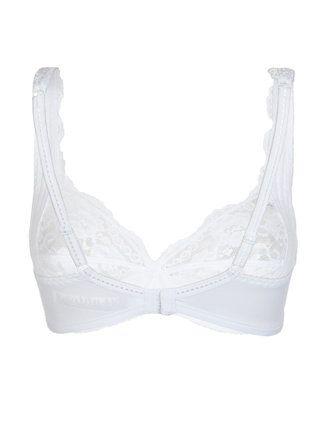 Unlined bra with lace