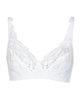 Unlined comfort bra with lace