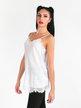 V-neck top with lace