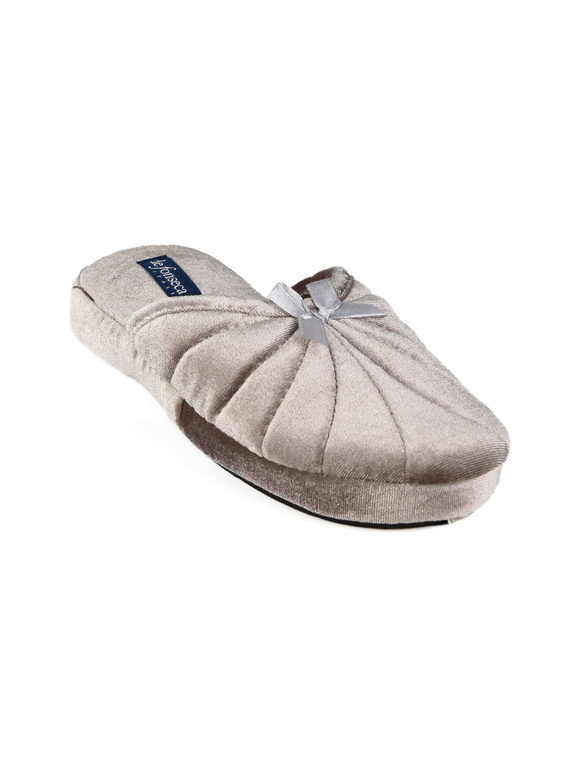 Velvet effect women's slippers