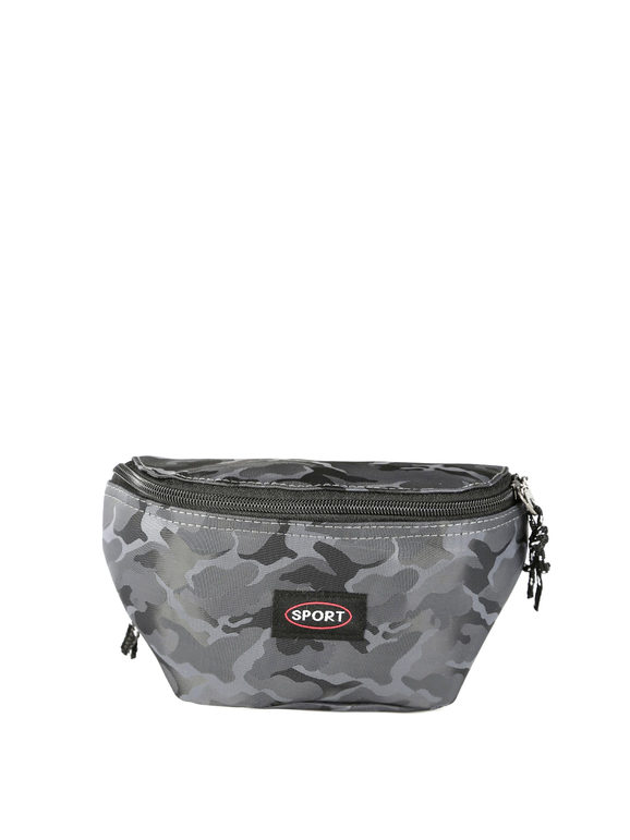Waist bag in camouflage fabric