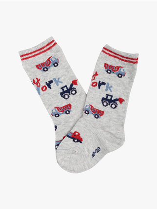 Warm cotton long socks for children