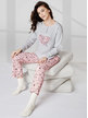 Warm cotton women's long pajamas
