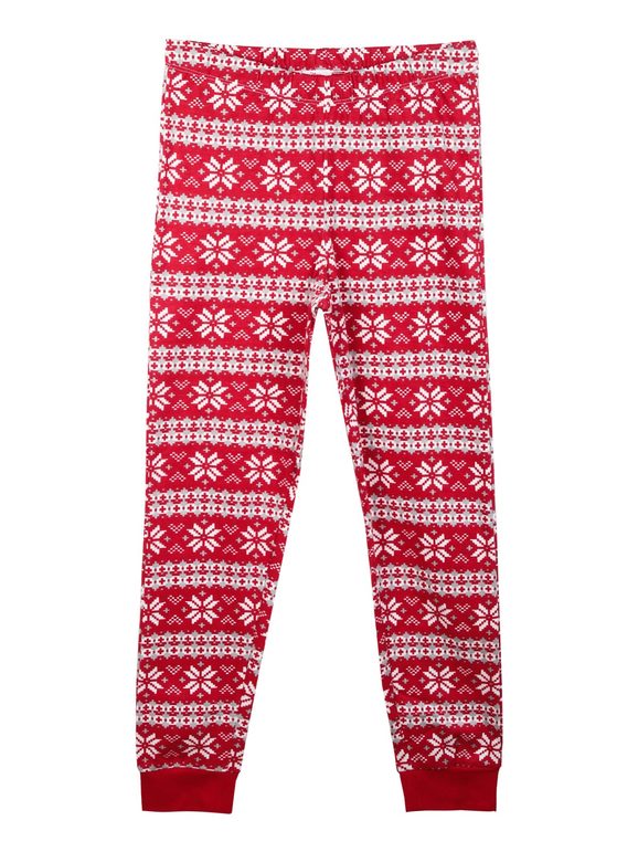 Weihnachtspyjama für Mädchen aus warmer Baumwolle