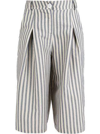 Wide striped trousers