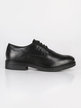William  black leather derby brogues