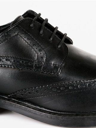 William  full brogue derby brogues in leather
