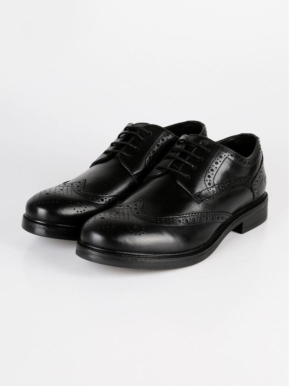 William  full brogue derby brogues in leather
