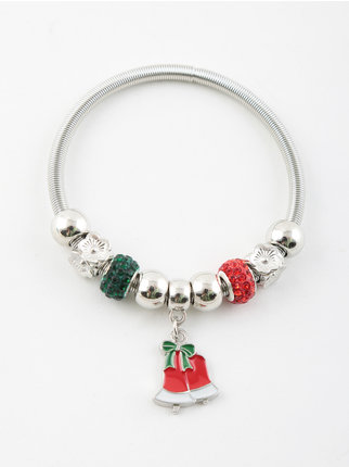 Woman bracelet with Christmas charm