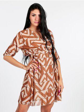 Woman dress with 3/4 sleeves