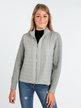 Woman jacket with knitted sleeves
