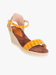 Woman sandals with rope wedge